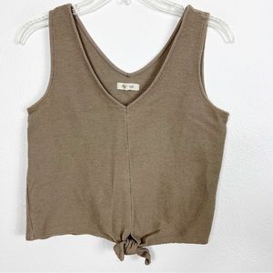 Madewell Texture & Thread Tie-Front Tank Top